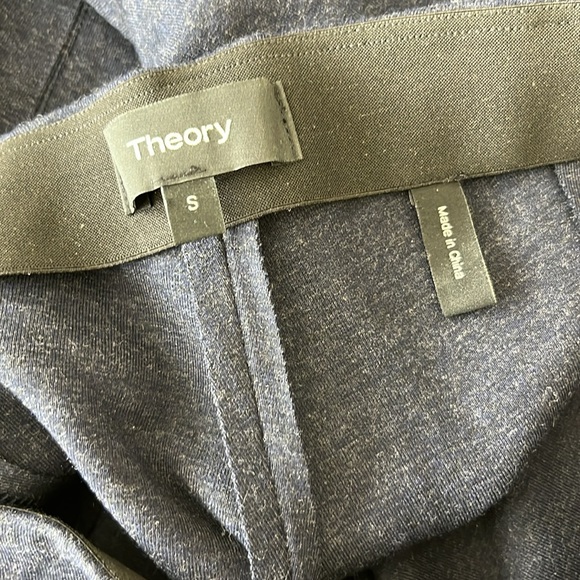 Theory Skinny Legging Double Knit Slit Hem Pants - Picture 8 of 10